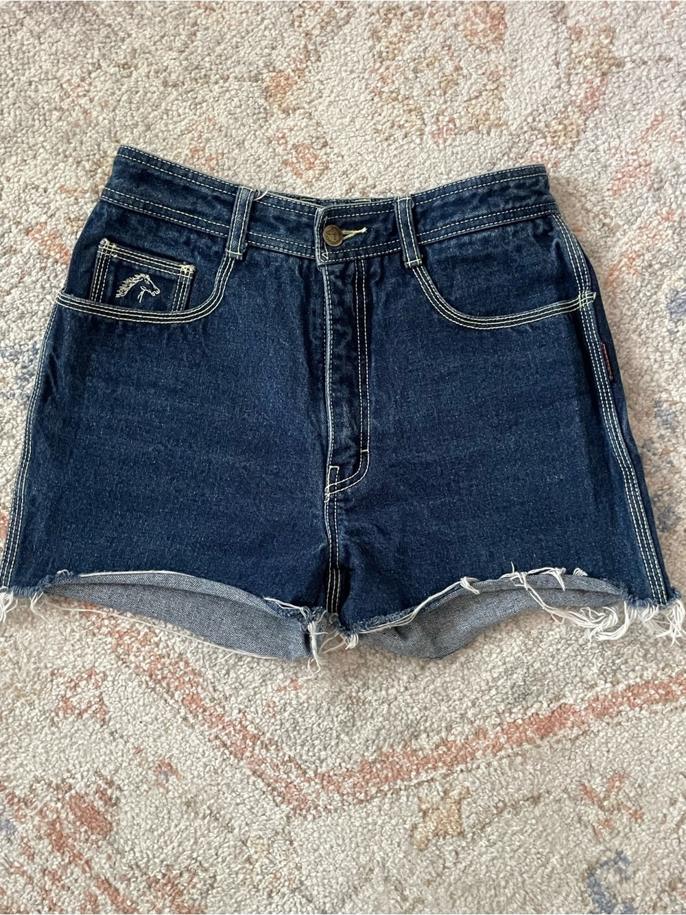 Jordache Dark Indigo Denim Cutoff Shorts